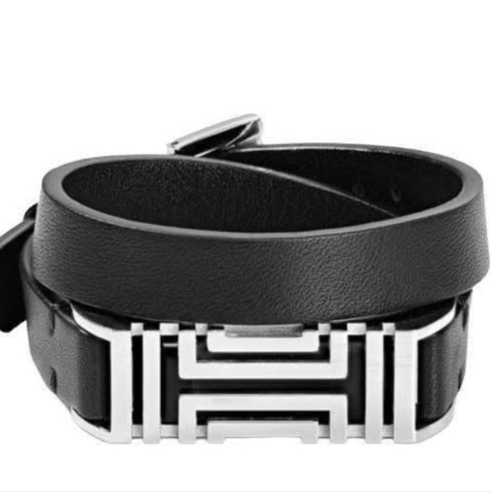 Tory Burch Black Double Wrap Bracelet